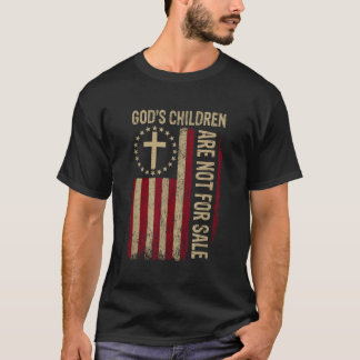 Gods kinderen zijn niet te koop American Flag Funn T-shirt