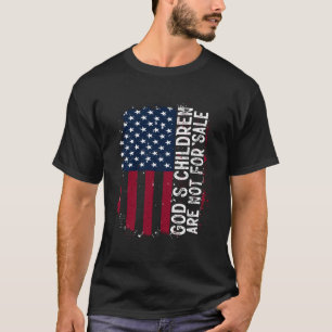 Gods kinderen zijn niet te koop Amerikaanse vlag A T-shirt
