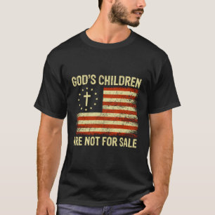 Gods kinderen zijn niet te koop Amerikaanse vlag A T-shirt