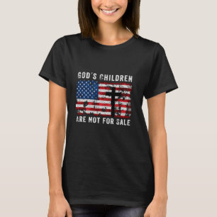 Gods kinderen zijn niet te koop Amerikaanse vlag G T-shirt