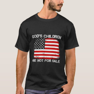 Gods kinderen zijn niet te koop Amerikaanse vlag T-shirt