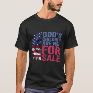 Gods kinderen zijn niet te koop patriottische bloe t-shirt