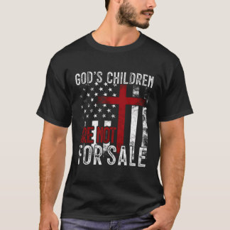 Gods kinderen zijn niet te koop US Flag Christelij T-shirt