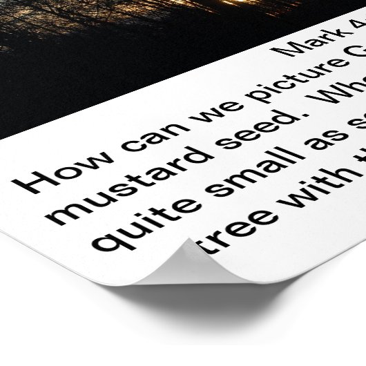 Gods koninkrijk Nest Poster (Hoek)