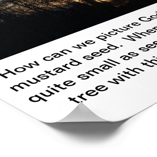 Gods koninkrijk Nest Poster (Hoek)