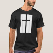 God's Kruis geloof ik dat ik sterf... ik gothic ik T-shirt (Voorkant)