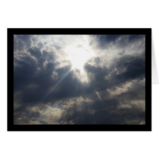 Gods licht door de wolken – het lied van de ziel. (Voorkant Horizontaal)