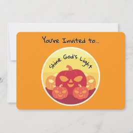 Gods lichte Halloween-uitnodiging Kaart