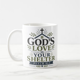 Gods Lief Is Jouw Toevlucht Spirituele Aanmoedigin Koffiemok