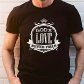 God's Liefde Faalt Nooit Christelijk Tri-Blend Shirt