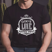 God's Liefde Faalt Nooit Christelijk Tri-Blend Shirt