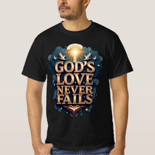 Gods liefde faalt nooit (T-shirt met korte mouwen) T-shirt