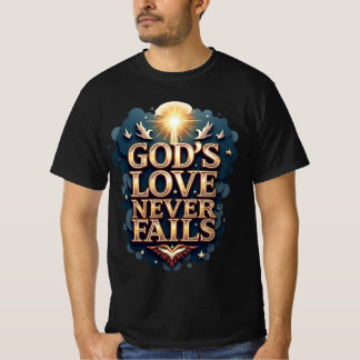 Gods liefde faalt nooit (T-shirt met korte mouwen) T-shirt