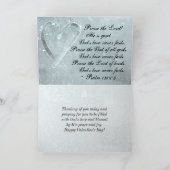 God's liefde faalt nooit Valentijnsdag Feestdagen Kaart (Binnen)