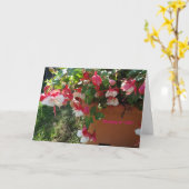 Gods liefde, Fuschia Flower Kaart (Gele Bloem)