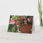 Gods liefde, Fuschia Flower Kaart (Voorkant)