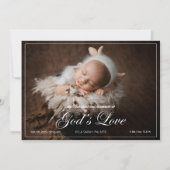 Gods liefde Geboorteaankondiging Kaart (Voorkant)