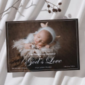 Gods liefde Geboorteaankondiging Kaart