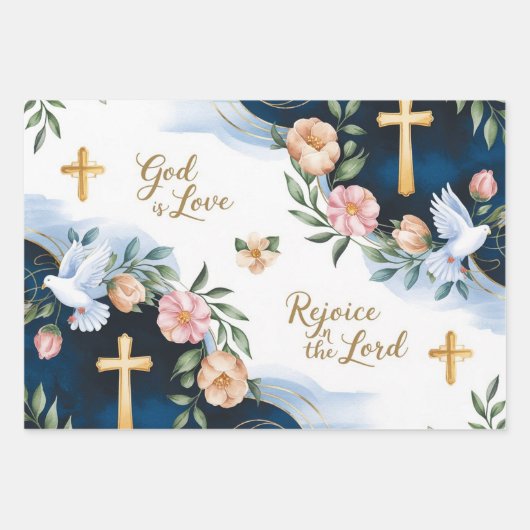 Gods liefde inpakpapier vel (Voorkant)