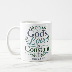 God's Liefde is Constant Bijbels Overdenkingscitaa Koffiemok
