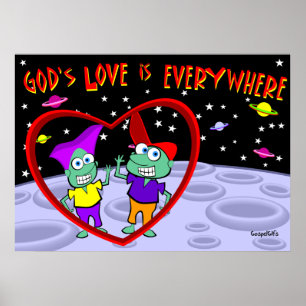 God's liefde is Overal Poster