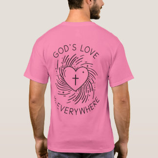 GODS LIEFDE IS OVERAL T-SHIRT