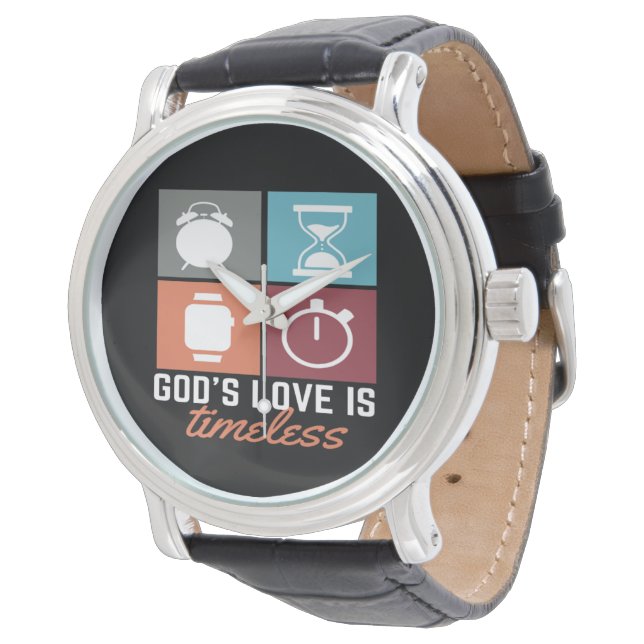 Gods liefde is tijdloos Christelijk horloge (Gekanteld)