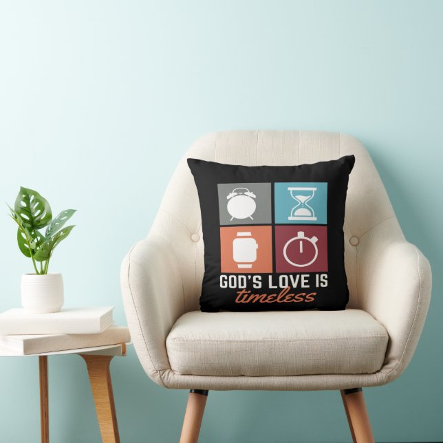 Gods liefde is tijdloos Sierkussen (Stoel)