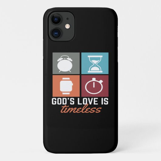 Gods liefde is tijdloze Christelijke iPhone Case (Achterkant)