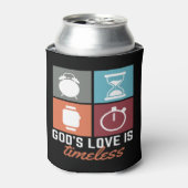 Gods liefde is tijdloze Christelijke Koelbox Blikjeskoeler (Blikje Voorkant)