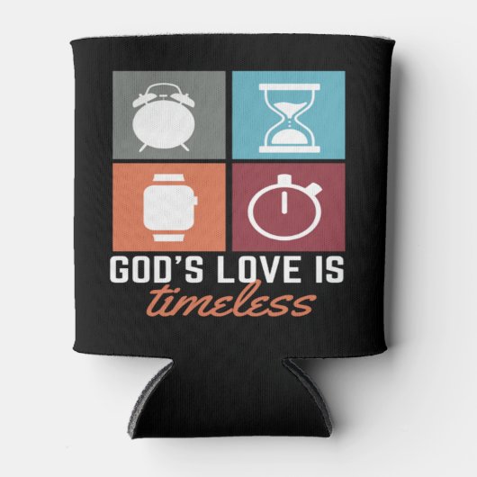 Gods liefde is tijdloze Christelijke Koelbox Blikjeskoeler (Voorkant)