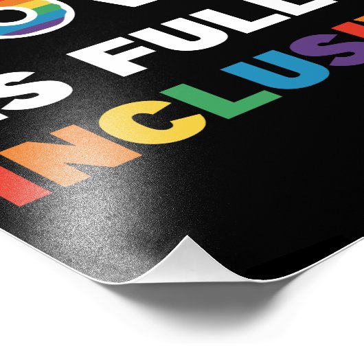 God's liefde is volledig inbegrepen Gay LGBT Pride Foto Afdruk (Hoek)