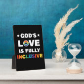 God's liefde is volledig inbegrepen Gay LGBT Pride Fotoplaat (Zijkant)