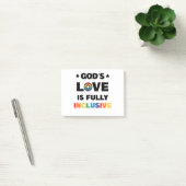 God's liefde is volledig inbegrepen Gay LGBT Pride Post-it® Notes (Kantoor)