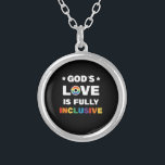 God's liefde is volledig inbegrepen Gay LGBT Pride Zilver Vergulden Ketting<br><div class="desc">God's liefde is volledig inclusieve Gay LGBT Pride Month Gifts gay,  pride,  vlag,  regenboog,  biseksueel,  lesbisch,  lesbisch,  lgbtq,  pride,  transgender,  transbi,  Christelijk,  goden,  liefde,  homoseksueel,  volledig,  inclusief,  jesus,  gelijkheid,  lgbt,  diversiteit,  god,  mensenrechten,  june,  pride,  maand,  cadeaus</div>