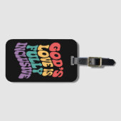 Gods liefde is volledig inclusief Christelijk Jesu Bagagelabel (Voorkant (horizontaal))