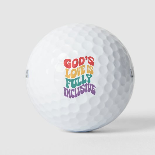 Gods liefde is volledig inclusief Christelijk Jesu Golfballen (Voorkant)