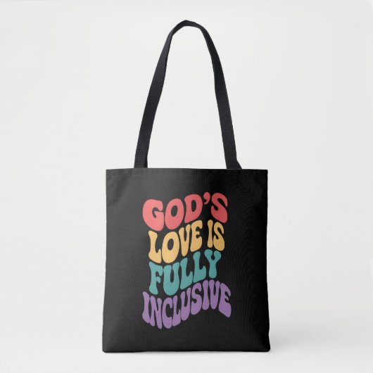 Gods liefde is volledig inclusief Christelijk Jesu Tote Bag (Voorkant)