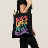 Gods liefde is volledig inclusief Christelijk Jesu Tote Bag (Dichtbij)