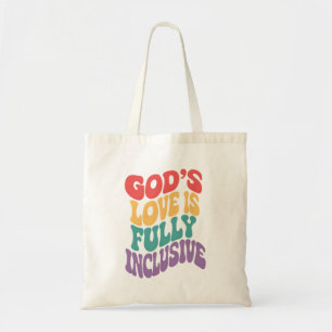 Gods liefde is volledig inclusief Christelijk Jesu Tote Bag