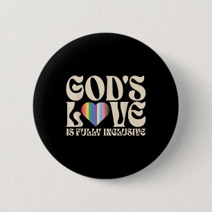 Gods Liefde is Volledig Inclusief Christelijk Lgbt Ronde Button 5,7 Cm