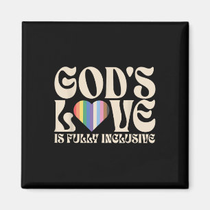 Gods liefde is volledig inclusief christelijke lgb magneet