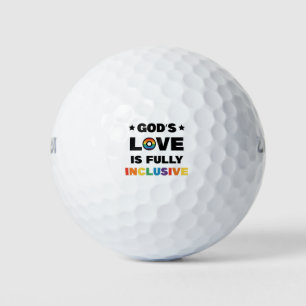 God's Liefde Is Volledig Inclusief Gay LGBT Pride Golfballen