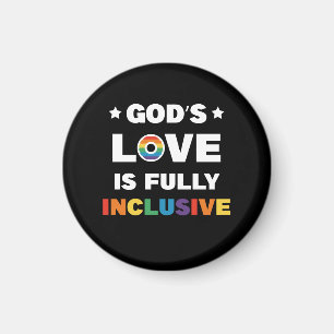 God's Liefde Is Volledig Inclusief Gay LGBT Pride Magneet