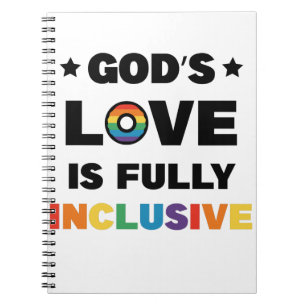 God's Liefde Is Volledig Inclusief Gay LGBT Pride  Notitieboek