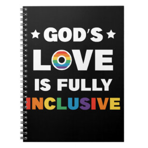 God's Liefde Is Volledig Inclusief Gay LGBT Pride  Notitieboek