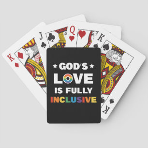 God's Liefde Is Volledig Inclusief Gay LGBT Pride  Pokerkaarten