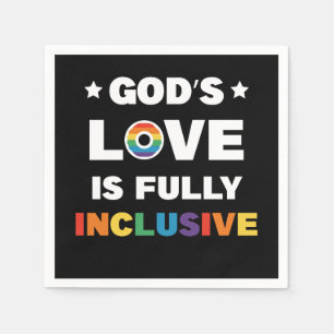 God's Liefde Is Volledig Inclusief Gay LGBT Pride  Servet