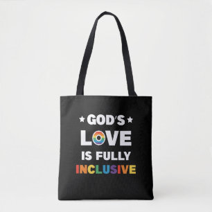 God's Liefde Is Volledig Inclusief Gay LGBT Pride  Tote Bag