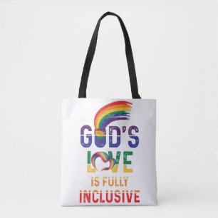 God's liefde is volledig inclusieve LGBTQ Ally Gay Tote Bag